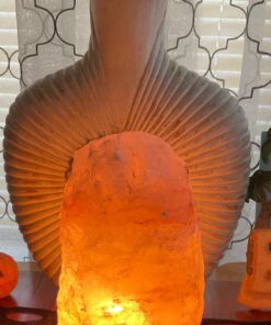 CRYSTAL DECOR 2 Natural Himalayan Pink Salt Lamp w/Bulb & Cord ~7 in 28 71wzUvP4WiL