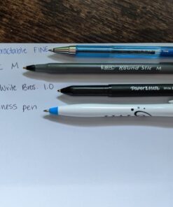 Pilot The Better Ball Point Pen Refillable & Retractable Ballpoint Pens, Fine Point, Blue Ink, 12-Pack (30001) 12 Count (Pack of 1) 13 71x Y1eVR3L