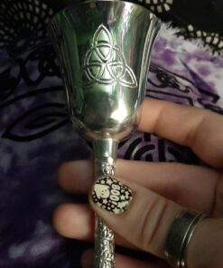 Pentagram Chalice 5" High~ Silver Plated 100% Solid Brass by New Age Imports, Inc. 19 71x0LsEc9lL