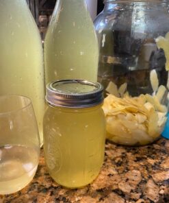 2 Pack ~ Wide Mouth 1 Gallon Clear Glass Jar - White Lid with Liner Seal for Fermenting Kombucha/Kefir, and Storing Food - USDA Approved, Dishwasher Safe 20 71x0oAeAs6L