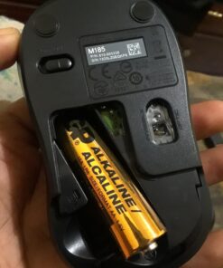 Logitech M185 Wireless Mouse, 2.4GHz with USB Mini Receiver, 12-Month Battery Life, 1000 DPI Optical Tracking, Ambidextrous PC/Mac/Laptop - Swift Gray USB Receiver 55 71x2IFObcyL