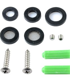 Aquaterior Upgraded Pre-Rinse Commercial Kitchen Faucet with Sprayer 44" Height Wall Mount Double Handle with Add-On 12" Rotatable Spout Pull Down for 2/3 Compartment Sink CUPC NSF CEC 44" with Short Spout 20 71x2PwfwAJL