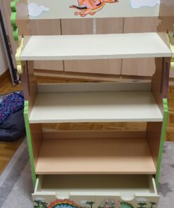 Fantasy Fields - Baby Bookshelf and Toy Storage, Wooden 3-Tier Shelf Kids Bookshelf with 1 Drawers Storage, Dinosaur Kingdom Thematic Kids Imagination Inspiring, Kids Furniture Bookcases, 38" H 28 71x2pmvWFCL