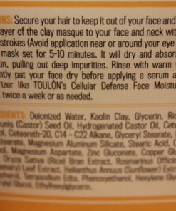 TOULON Kaolin Clay Mask for Face with White Kaolin Mineral Clay. Soft Pure Healing Mask with Minerals to Reduce Wrinkles and Blackheads & Detox Skin - Improve Complexion for Women or Men 47 71x2qtG9lAL 1