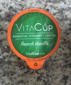 VitaCup Energy Dark Roast Coffee Pods, Boost Focus & Metabolism, Antioxidants, B Vitamins, Bold & Smooth,100% Arabica Coffee, Recyclable Single Serve Pod Compatible with Keurig K-Cup Brewers,16 Ct Dark Roast Energy 16 Count (Pack of 1) 29 71x3XxekCOL