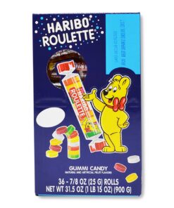 Haribo Gummi Candy, Roulette .87 oz. Roll, (Pack of 36) Routlette Box 0.87 Ounce (Pack of 36) 16 71x43AAwyoL