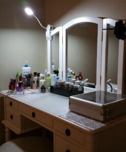 Clip Desk Lamp Table LED Bulb Lamps Set USB Outlet White Modern Shade Gooseneck Dimmable Light Clamp Base Touch Sensor Switch Charging Battery Office Room Bedroom Dorm Kids Small Girls Study Reading 37 71x4f7iqv8L