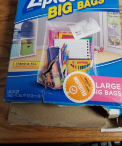 Ziploc Big Bags Clothes and Blanket Storage Bags for Closet Organization, Protects from Moisture, Large, 5 Count 5ct - Large 52 71x5ByiRISL