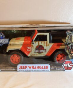 Jada Toys Jurassic World 1:16 Wrangler RC Remote Control Car 2.4 GHz, toys for kids and adults, 97054 67 71x5VGiqirL 1