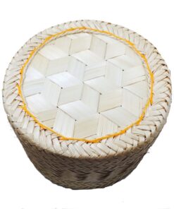 Alternative view of Littlevivi Handmade Serving Basket, Large, Original Bamboo Color