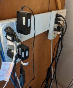 Tripp Lite 8 Outlet Surge Protector Power Strip, 8ft Cord Right Angle Plug, LIFETIME INSURANCE & $75K INSURANCE (TLP808) light gray 22 71x6xoOx1L