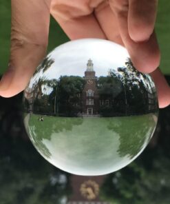 Amlong Crystal Meditation K9 Crystal Ball 3.25 inch (80mm) Diameter for Photography, Lensball, Decorative Ball with Free Crystal Stand and Gift Box, Clear 52 71x74hfyvnL