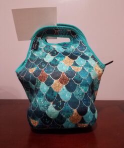 Artovida Artists Collective Insulated Neoprene Lunch Bag - Washable Soft Lunch Tote for Work and Picnic - Design by Monika Strigel (Germany) Really Mermaid - Classic Monika Strigel Really Mermaid 32 71x7WrlFYtL