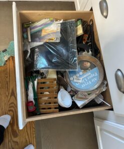 Large Kitchen Drawer Organizer - Expandable Bamboo Drawer Dividers (17.5" - 22") - Adjustable Separators for Kitchen, Clothes, Dresser, Bedroom, Bathroom, and Desk Drawers - 4 Pack (Natural) Natural 37 71x7tXYbHHL