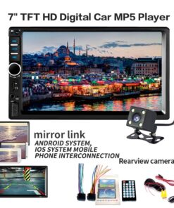 Qook Double Din Touch Screen Car Stereo 7’’LCD Car Radio Touchscreen BT with Rear View Camera Tape,MP5 Player, USB, SD Card, AUX Input,FM 2 Din Car Stereo, Wireless Remote Control 9 71x8dQwg6dL