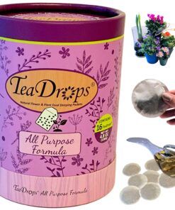 TeaDrops Organic All Purpose Plant Fertilizer – 16 Liquid Indoor House Plant Food Packets – Make up to 32 Gallons (Easy use in Watering Can & Containers, Ecofriendly) All Purpose Fertilizer 34 71xABOqHNrL 1