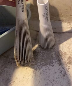 Lint Hair Trapper for filtering Washing Machine Utility Tub and Sink drains-reusable and customizable with built-in overflow guard. Traps Lint, hair and debris from drains, replaces all Mesh filters 33 71xAGHsw14L