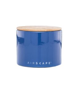 Planetary Design Airscape Ceramic Coffee Storage Canister Patented Airtight Lid Preserve Food Freshness Bamboo (Small Blue) 12 71xAPbR5oXL
