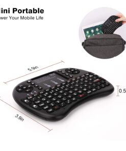 Rii i8 2.4G Mini Wireless Keyboard with Touchpad&QWERTY Keyboard, Portable Wireless Keyboard with USB Receiver Remote Control for laptop/PC/Tablets/ Windows/Mac/TV/Xbox/PS3/Raspberry Pi .Black 27 71xAUY51k0L