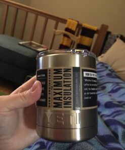 YETI Rambler 10 oz Lowball, Vacuum Insulated, Stainless Steel with Standard Lid 20 71xAk5SRtTL