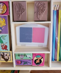 Melissa & Doug Disney Princess Wooden Stamp Set: 9 Stamps, 5 Colored Pencils, and 2-Color Stamp Pad With Washable Ink For Kids Ages 4+ 27 71xCAtjDDZL 1