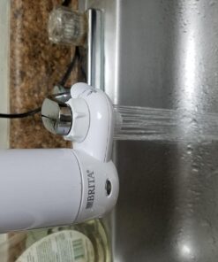Brita Water Filter for Sink, Complete Faucet Mount Water Filtration System for Tap Water, Reduces 99% of Lead, White Faucet Mount System 55 71xCCu79OhL
