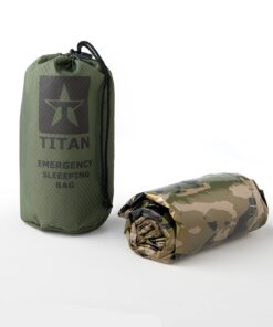 Alternative view of Titan Survival's Extra-Thick Emergency Mylar Sleeping Bag | Designed for NASA Space Exploration and Heat Retention. Perfect for Survival Kits and Go-Bags | PE, 36" x 78" Woodland Shrowd