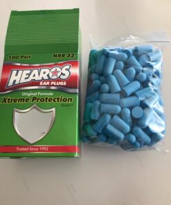 HEAROS Xtreme Foam Earplugs, 33dB NRR Ear Plugs, 100 Pairs, Foam Ear Plugs Noise Reduction & Hearing Protection 30 71xCnKVBB6L