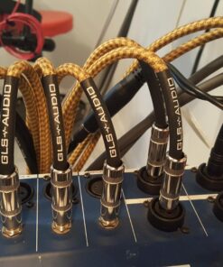 GLS Audio Instrument Cable - 1/4 Inch TS to 1/4 Inch Instrument Cable for Bass/Electric Guitar- Brown/Yellow Braided Tweed, 20ft 20 Ft. Straight Gold 34 71xD7l4RpTL