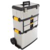 Stalwart 75-7577 Mobile 3-part Tool Box Stainless Steel 33 71xDKTjFGL