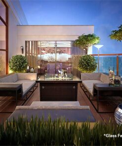 Outland Living 401 Series - 44-Inch Outdoor Propane Gas Fire Table, Espresso Brown/Rectangle 37 71xEam3E9GL