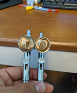 Master Performance G233 Pro Set Master Airbrush with 3 Nozzle Sets (0.2, 0.3 & 0.5mm Needles, Fluid Tips and Air Caps) - Dual-Action Gravity Feed Airbrush, 1/3 oz Cup, Cutaway Handle - How-to-Guide Without Hose 42 71xF2i0qXwL 2