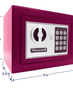 Honeywell Safes & Door Locks 5005P Steel Security Safe with Digital Lock, 0.17-Cubic Feet, Pink 22 71xF9JLT7AL