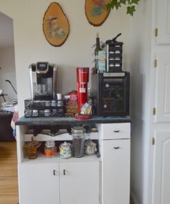 Home-It K Cup Holder for Counter - Storage Drawer for Keurig K-Cup Coffee Pod Organizer - Metal Designed K-Cup Storage, 42 Pod Capacity Compact Under Coffee Pot 28 71xG61rNKWL