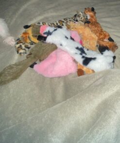 SHARLOVY Dog Squeaky Toys No Stuffing 6 Pack Dog Toys Crinkle Dog Toys for Small Dogs Durable Dog Chew Toys Plush Cute Animals Natural Puppy Toys for Teething Pet Toys Squeak 23 71xGqQLnMtL