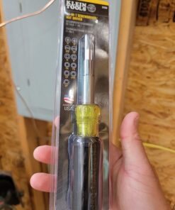 Klein Tools 32500 11-in-1 Screwdriver / Nut Driver Set, 8 Bits (Phillips, Slotted, Torx, Square), 3 Nut Driver Sizes, Cushion Grip Handle Plastic 51 71xH5h88EML