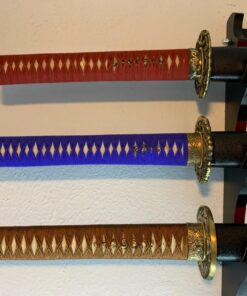 siwode Handmade Katana,Xin New Rope, Full Tang,Japanese Ninja Samurai Real Sword (T10 Clay_Tempered) 40-Inch Hollow Dragon Copper Tang 43 71xHEqeWTUL