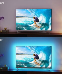 HAMLITE TV LED Backlight, 8.2Ft Led Light for TV 32-60 Inch Monitor Backlight, HDTV Wall Mount Stand Work Space Gaming Room Decor, LED Bias Ambient Mood Lighting Kit for 32-60inch 42 71xHmOLPcZL