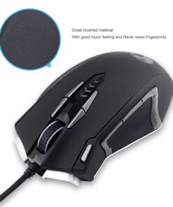 Burxoe Mouse Mice Z-7900 4000 DPI Metal Base MMO/FPS High Precision Optical Gaming Mouse 35 71xI43b45pL