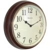 Westclox Quartz Wall Clock 15.5" Brown Quartz Movement Glass 49 71xIOxyruYL