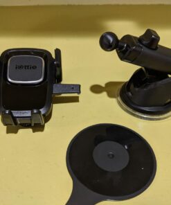 iOttie Easy One Touch 4 Dash & Windshield Universal Car Mount Phone Holder Desk Stand for -iPhone, Samsung, Moto, Huawei, Nokia, LG, Smartphones, Black 1st Generation 27 71xIPtXMrL