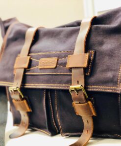 Messenger Bag for Laptop Vintage Canvas Leather Crossbody Satchel Shoulder Computer Bag Travel Office Messenger Bag 14 inch Black 15 71xKQ 6KL