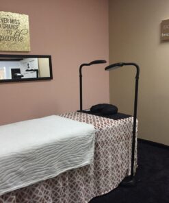 Lavish Home 72-6890 Floor Full Spectrum Natural Sunlight Lamp with Bendable Neck-Reading, Craft, Studying, and Esthetician Light (Black) Adjustable Lamp-6ft Black 21 71xKk7mr5uL