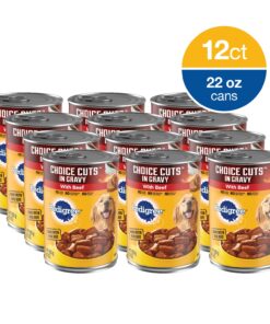 Alternative view of PEDIGREE CHOICE CUTS IN GRAVY Adult Canned Soft Wet Dog Food with Beef, 22 oz. Cans (Pack of 12) 1.37 Pound (Pack of 12)