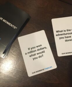 OUR MOMENTS Families: 100 Conversation Starter Cards for Families and Kids - Relationship Building - Car Travel, Road Trip & Card Game for Healthy Loving Family - Questions for Family Activities 47 71xLFUpfGvL