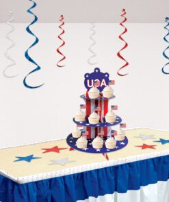 Beistle United States Of America Flag Food Picks 50 Piece Patriotic Party Supplies USA 4th Of July Decorations Labor Day Tableware, Red/White/Blue, 2.5" 2.5" 27 71xMnSDpIXL