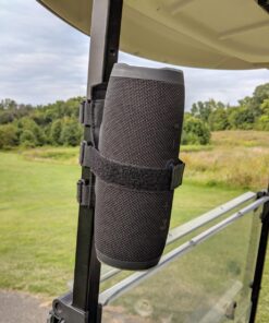 Bushwhacker The Original Portable Speaker Mount for Golf Cart Railing - Adjustable Strap Fits Most Bluetooth Wireless Speakers Attachment Accessory Holder Bar Rail 36 71xNN00271L