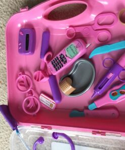 Learning Resources Pretend and Play Doctor Kit - 19 Piece Set, Ages 3+ Doctor Kit for Kids, Pink Doctor Costume, Toy Medical Kit, Toddler Social Emotional Learning Toys Doctor Kit - Pink 20 71xNk8nUhsL