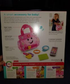 Fisher-Price Smart Purse Learning Toy with Lights Music and Smart Stages Educational Content for Babies and Toddlers, Pink 30 71xNudRJgCL