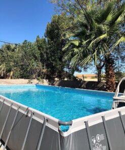 INTEX 26377EH Ultra XTR Deluxe Rectangular Above Ground Swimming Pool Set: 32ft x 16ft x 52in – Includes 2650 GPH Sand Filter Pump – Saltwater System – SuperTough Puncture Resistant – Rust Resistant with Sand Filter Pump & Saltwater System 30 71xO5kmBMOL 2